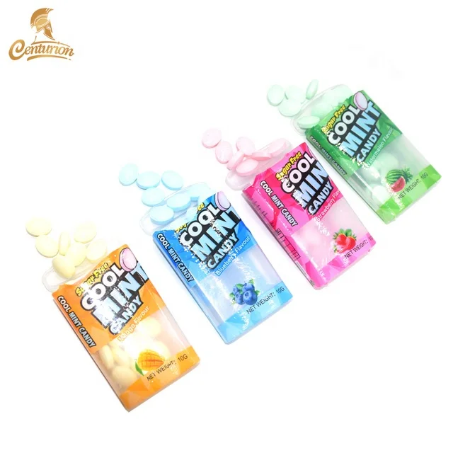customizable packaging sugar free fruit flavor mint candy tablet