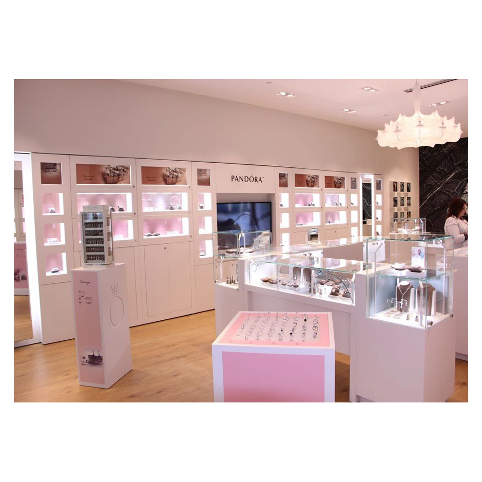 Bespoke Top sale Pandora jewellery shop design decoration for jewelry store showcase