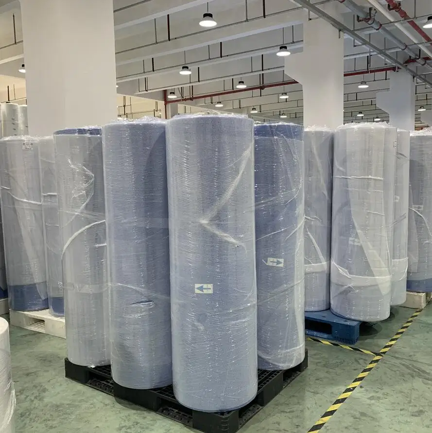 Waterproof Spunbond Nonwoven Fabric Manufacture SMS Non Woven Fabric 60gsm For Isolation Gowns