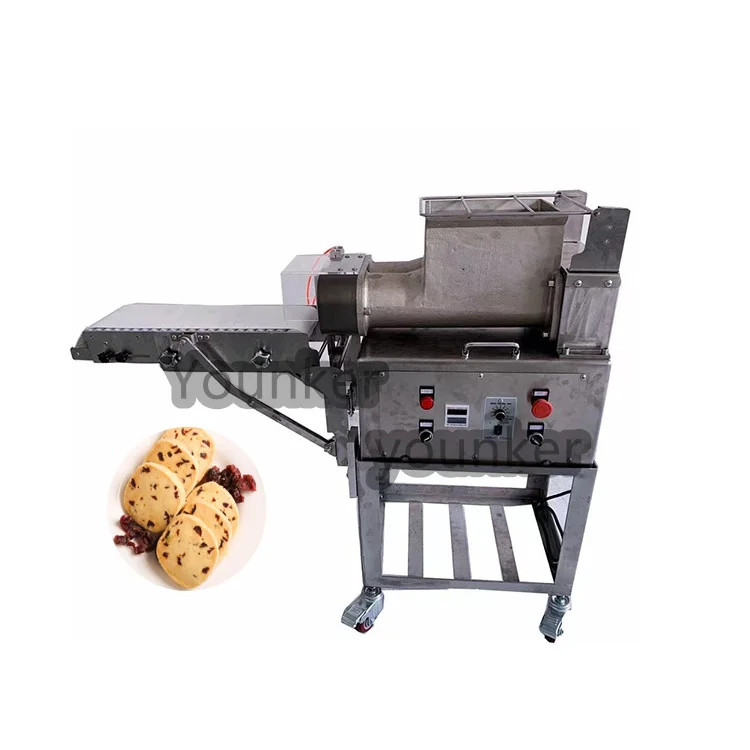Automatic freezing cookies biscuit extrusion molding cutting machine
