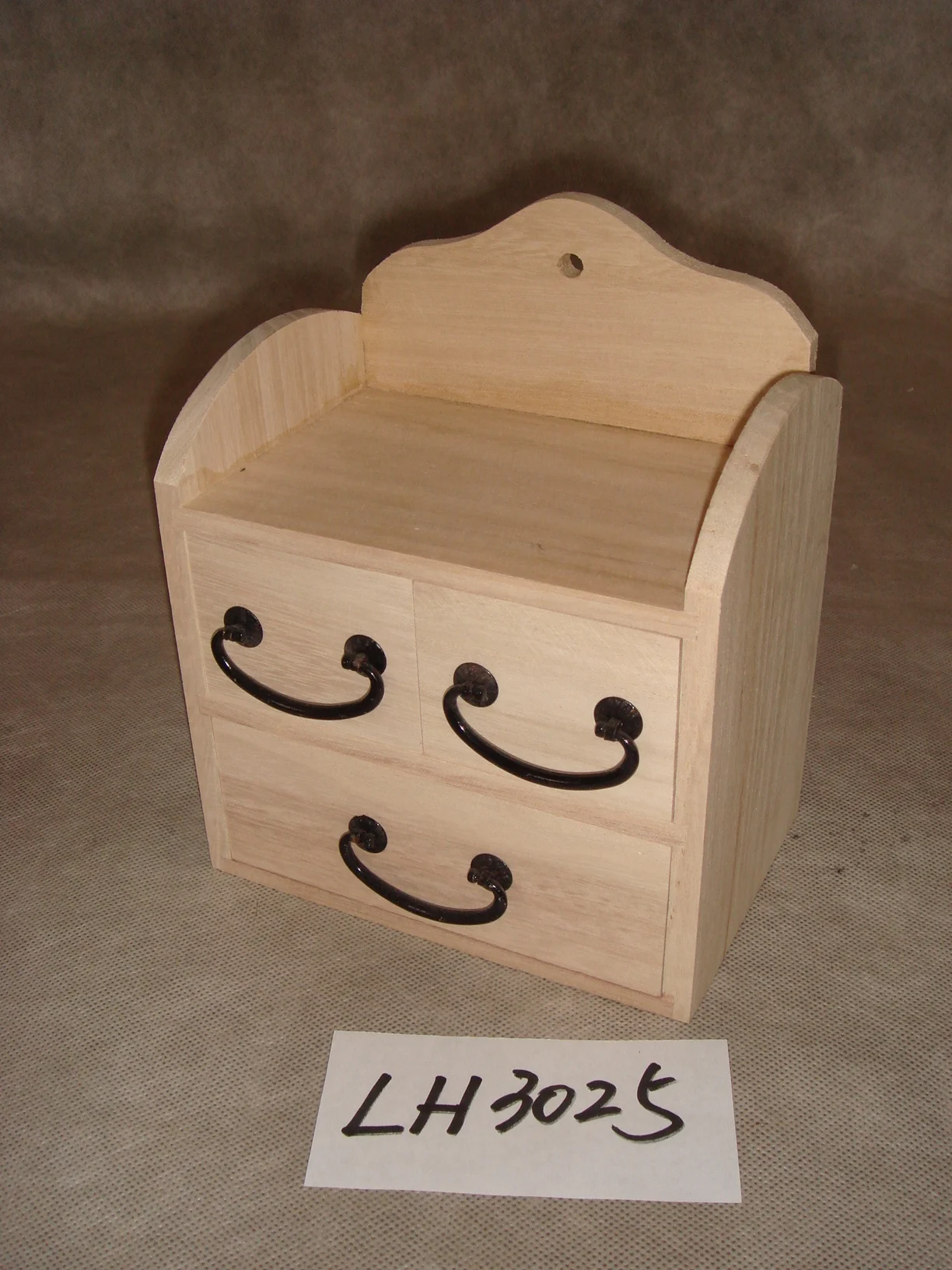 Home Decorative Furniture Living Room Solid Wood Oak Sideboard Modern Cabinet with 3 Adjustable Drawers