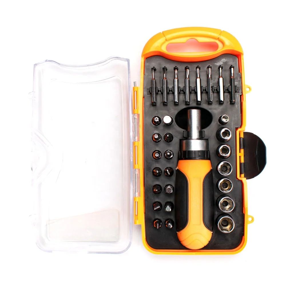30pcs multi-use ratchet precision screwdriver bit and socket set