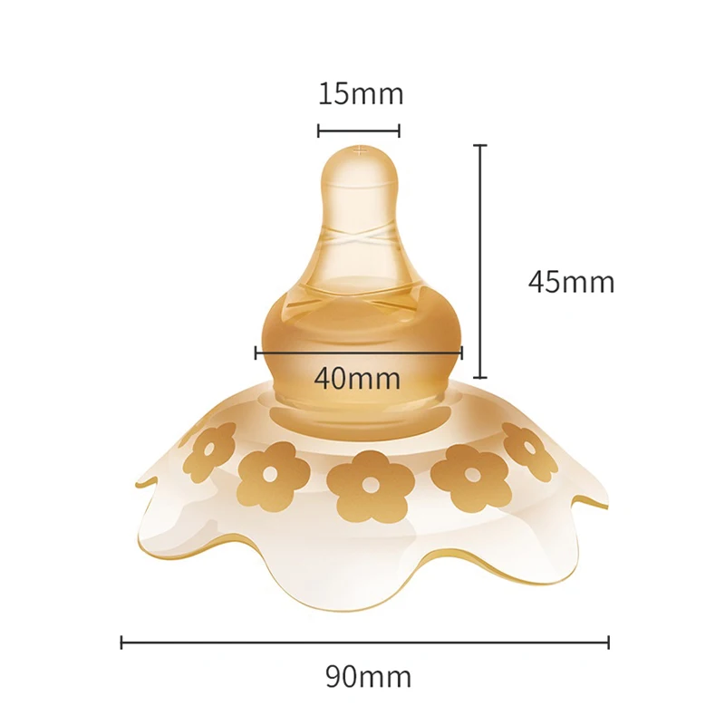 BPA Free Soft Silicone Food Grade Breastfeeding Mother Feed Nipples Guards Shield Protection With case