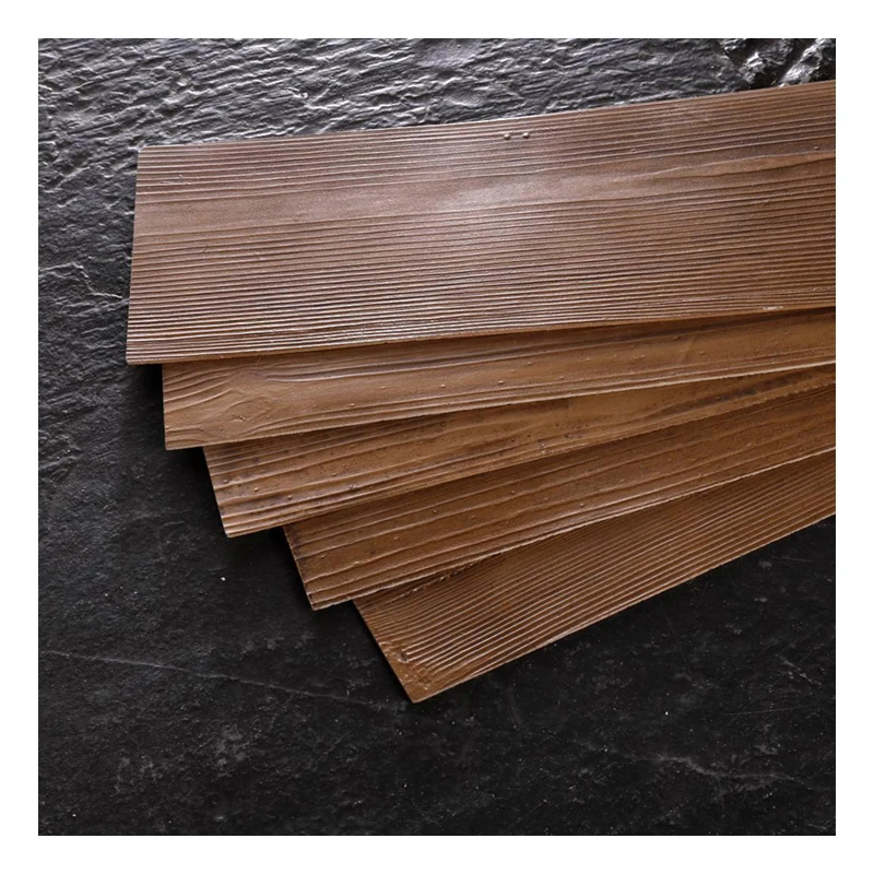 Wood color wood look flexible tiles for interior&exterior wall mcm soft stone fireproof waterproof thin wall cladding tile