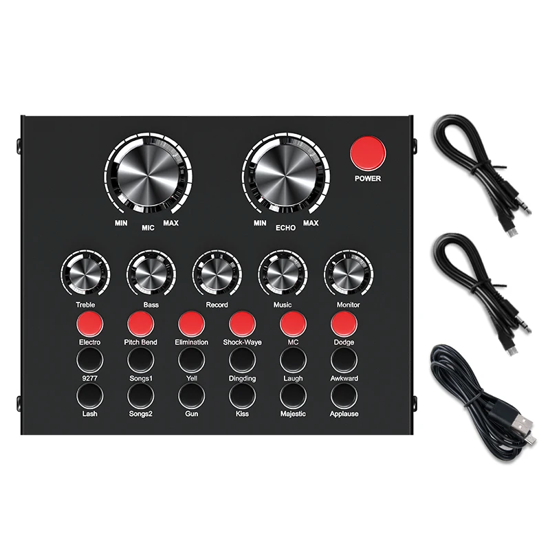 Профессиональный студийный звуковой миксер OEM V8 USB внешняя звуковая карта звуковой интерфейс звуковая карта для мобильной прямой записи пения