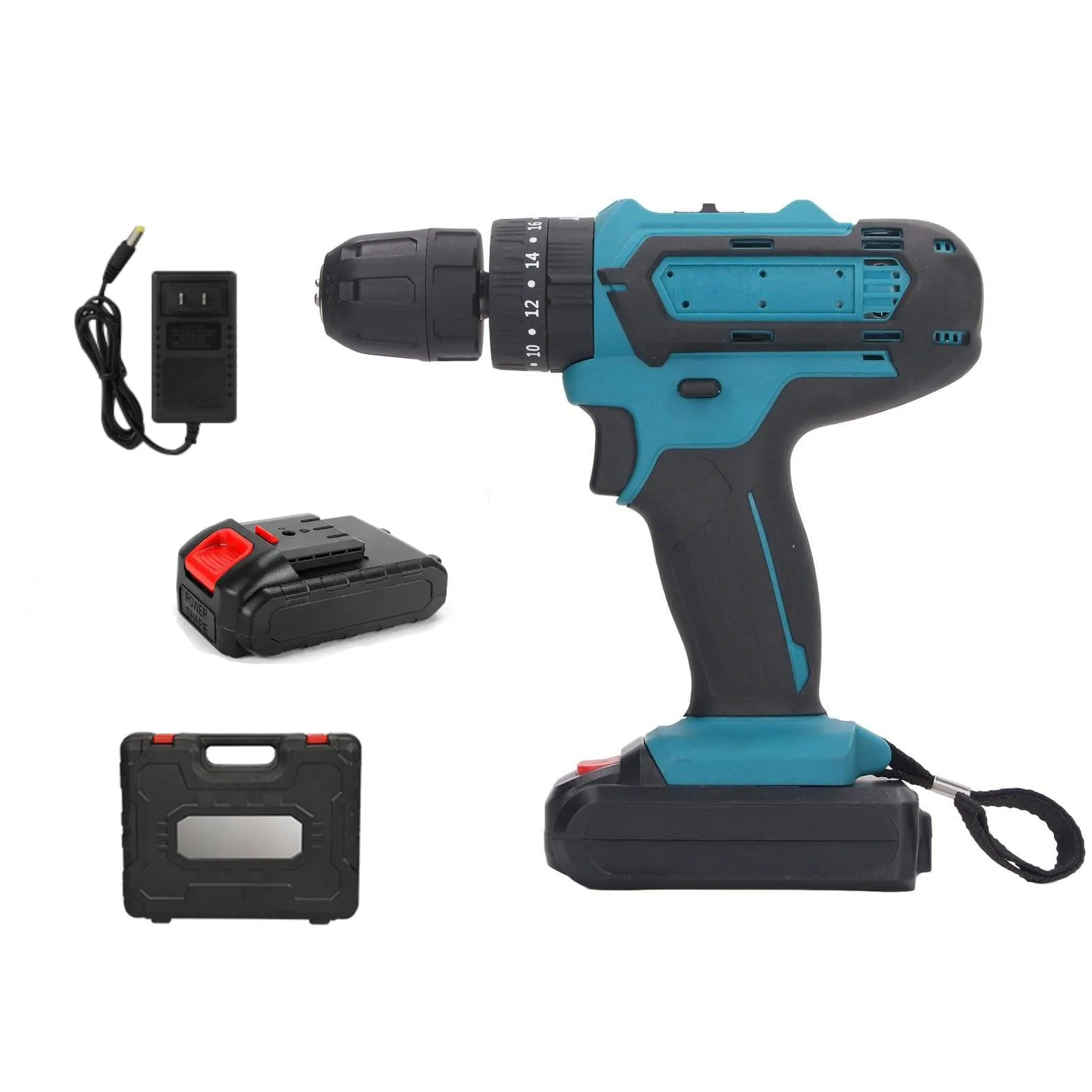 China supplier powerful Battery cordless electric drill power hand impact drill driver drilling machine