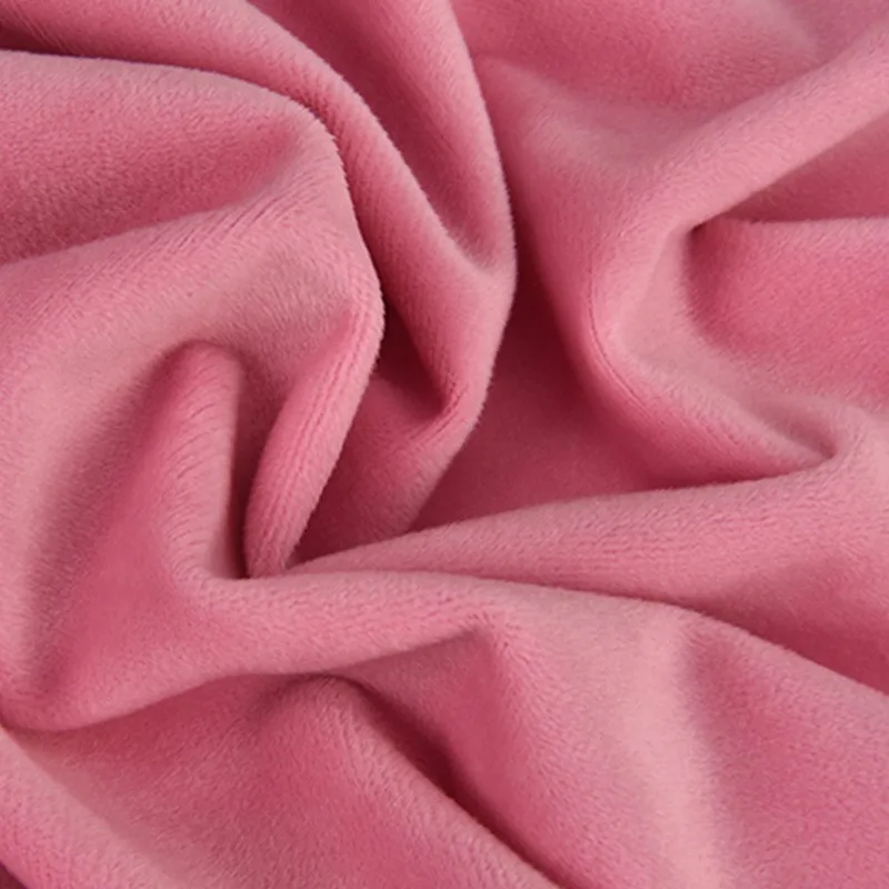 100% Polyester Velboa Super Soft Knitted Fabric for Bedding Home Textiles Garments Home Furnishing