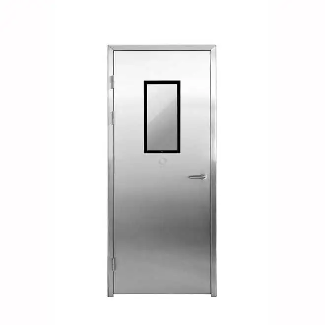 Factory price  Clean Room Steel/Stainless Steel Security Doors for Hospital Food Factory Laboratory
