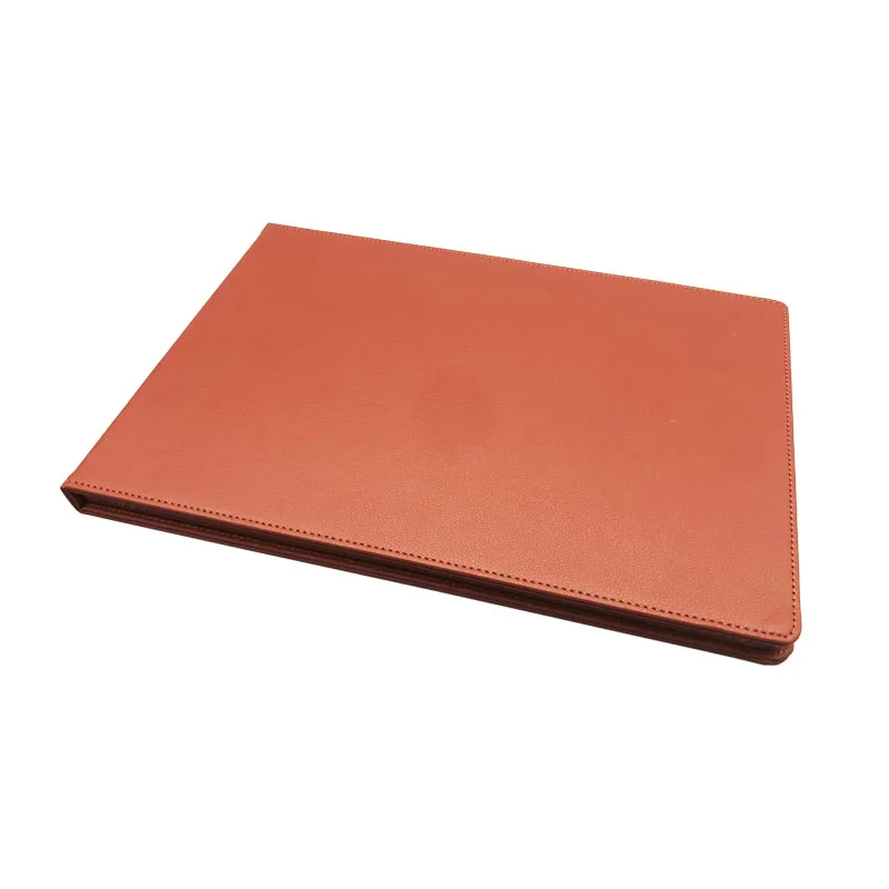 Customized Luxury PU Leather 5 Inch 7 Inch 10 Inch Digital Video Greeting Gift Card LCD Screen Video Brochure