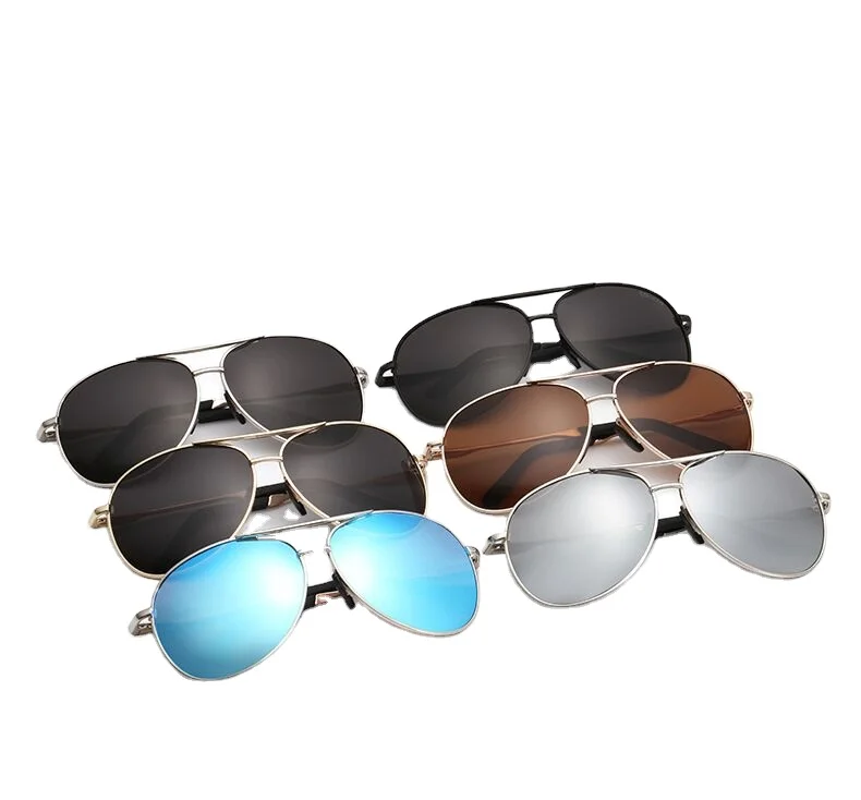 Vintage Men Women Sunglasses Driving Metal Mirror Sunglasses UV400 Sun glasses
