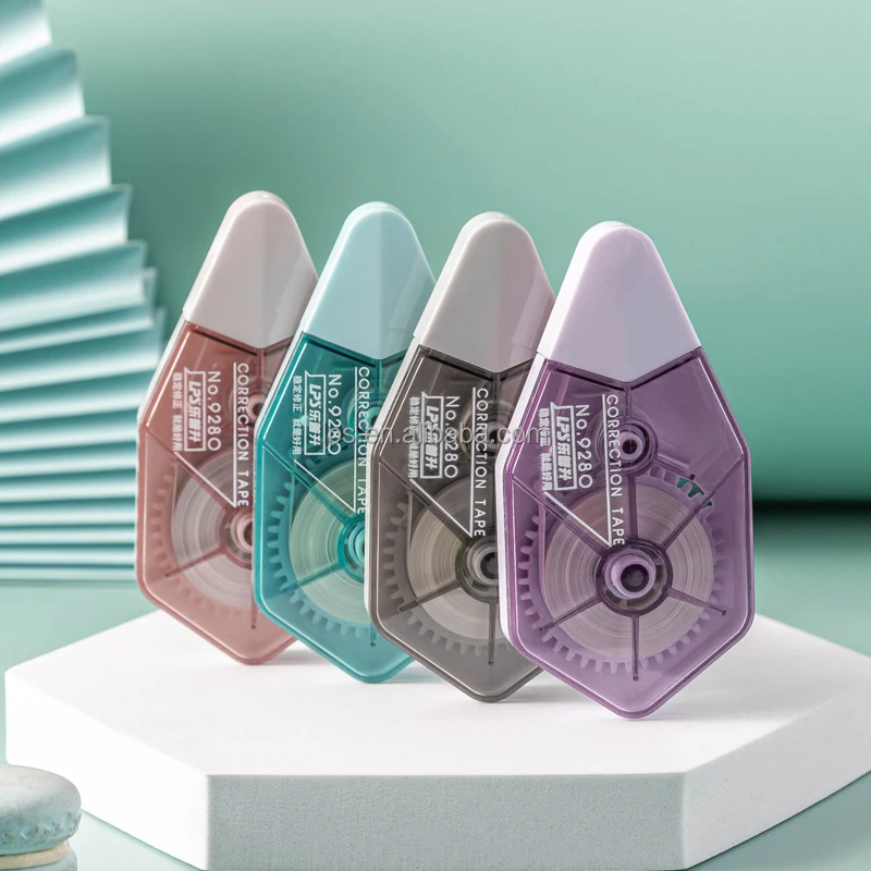 Special Shape Morandi Color Fashional Cinta Correctora Factory Customization Correction Tape