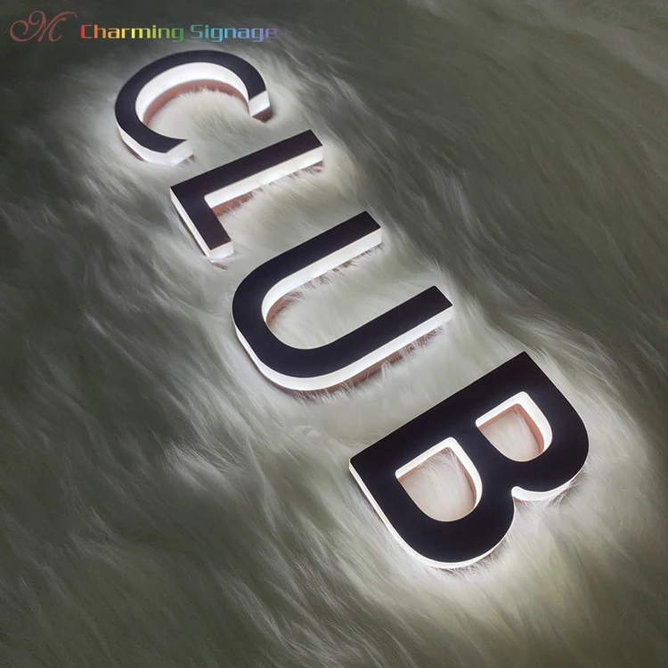 Charmingsign Custom LED Acrylic illuminated Letter Sign Neon Signage Commercial Business Billboard Logo