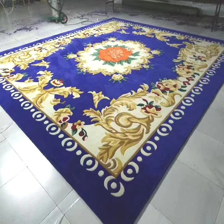 Chinese area rug 10x14 cream persian wool rug