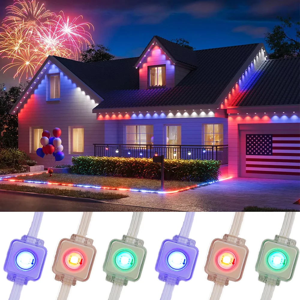 Hot Sale America Full Color Led Point Light 30mm Outdoor Addressable Led Controller Rgb Source Led Pixel Point Light