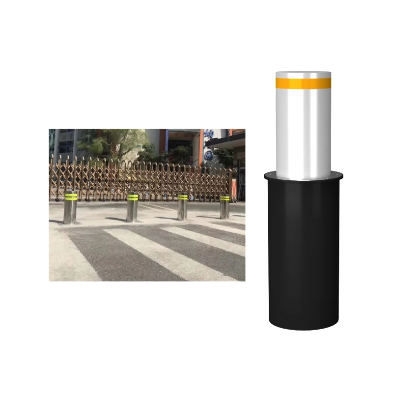Anti-Ram Raid Electric Parking Bollard, 219mm Diameter with Hydraulic Mechanism for Secure Parking Management