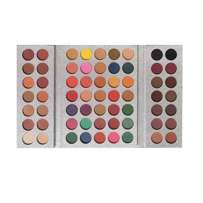 Wholesale 63 Color Cosmetic Eye Shadow Aluminum Plate Maquiagem Profissional Empty Luxury Eyeshadow Palette