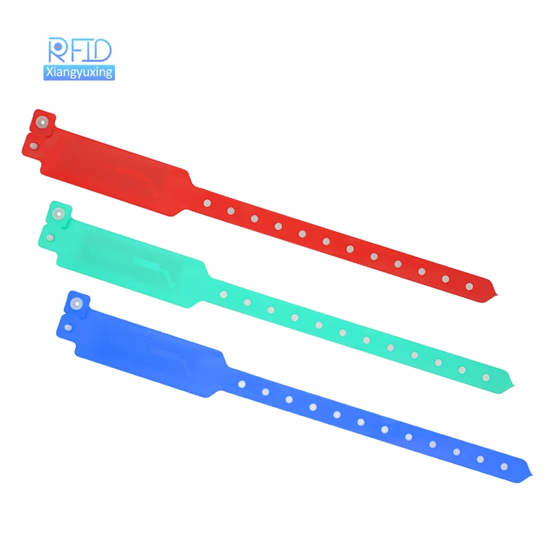 OEM Customized RFID Waterproof PVC Vinyl Wristband Event Bracelet with High Visibility for Promotional Purposes