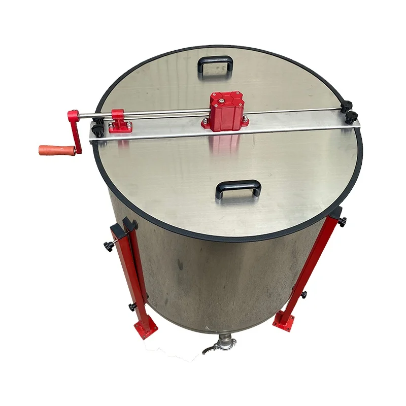 2022 honey processing machine honey centrifuge 6 frames manual honey extractor