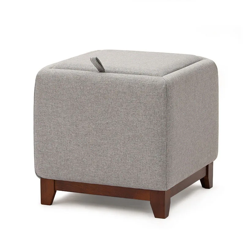 Bedroom Living Room Tea Coffee Table Kids Ottomans Pouf Foldable Storage Stool