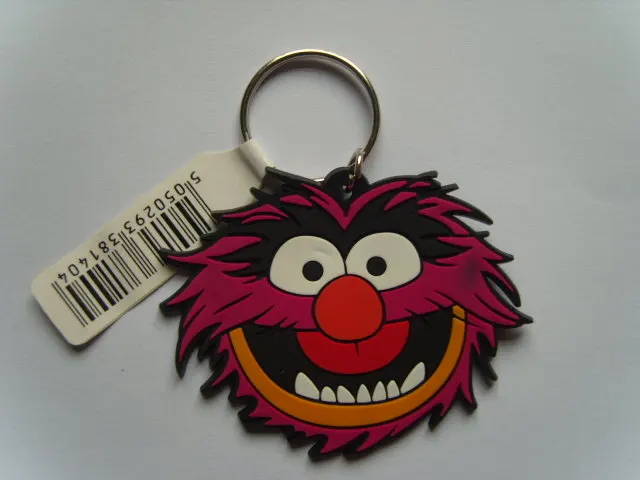OEM pig shape 2D 3D Emboss deboss  engrave logo soft pvc rubber silicone  material keychain keyring