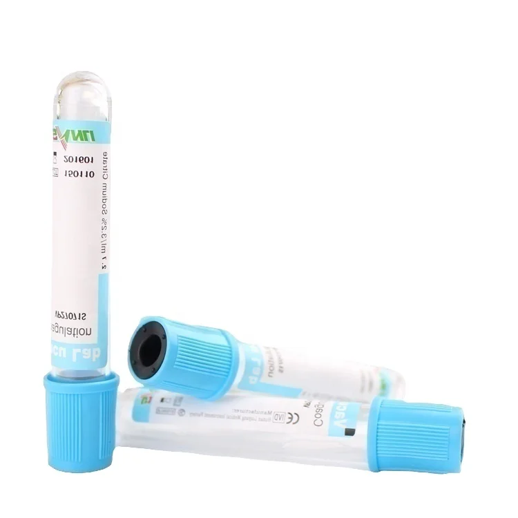 OEM SANLI Medical  2ml 3.2% Sodium Citrate Coagulation Blood Collection Tubes 9NC blue medical manufacturers