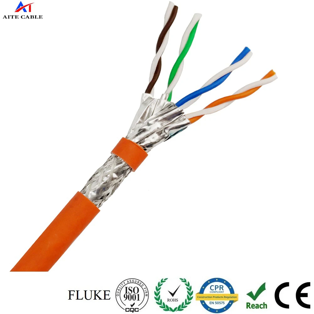 AITE 100% Copper Cat7 ethernet cable LSZH CPR certificate cat 7 Cable