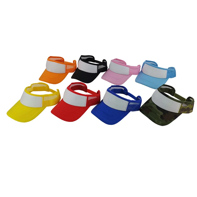 Summer Wholesale Adjustable Sun Visor New Design Blank Outdoor Beach Sun Visor Hats With Custom Logo Foam