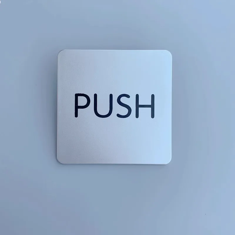 Hotel Mall Door Sign Commercial Office Door Pull Push Sign Plate