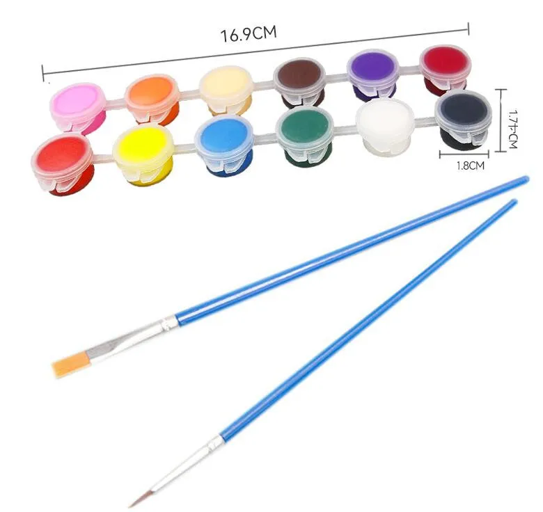 Краска с жидким медведем 3 мл 12 цветов