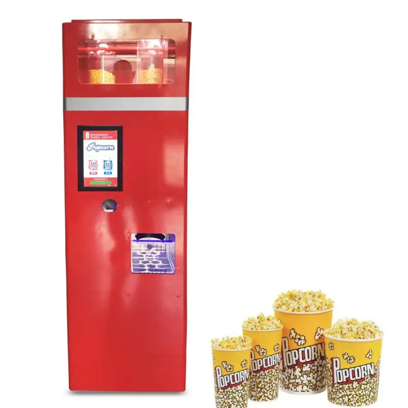 Автоматическая машина для приготовления попкорна с наклейками на два вкуса, соленая и сладкая