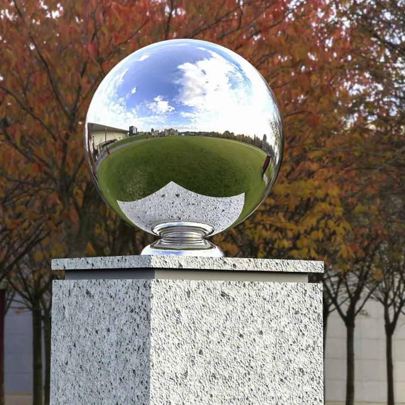 Home Decor Stainless Steel Sculpture Sphere Hollow Railing Ball Decoration Stainless Steel Ball