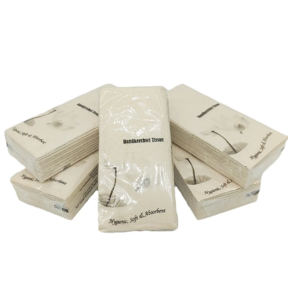 Custom 3 Ply Soft Bamboo Pocket Facial Tissue Handkerchief Tissues for Outdoor Travel Use