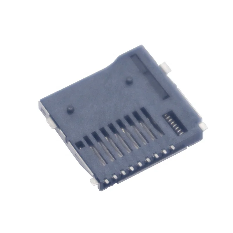 factory supplier 8 plus 1 pin SMT Push type Micro SD card holder connector