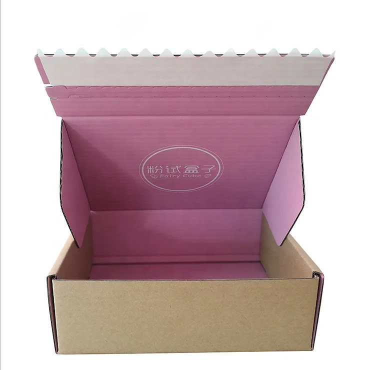 
Babay pink zipper type postal mailing boxes 