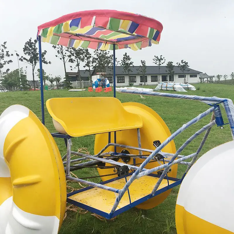 Three Wheels Water Tricycle 2-person Fiberglass Wheeler Water Pedal Bike for Sale