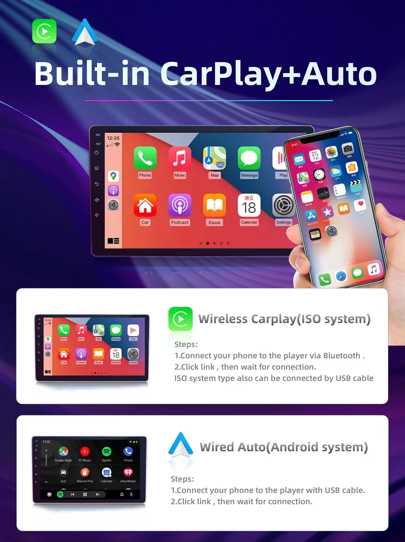 pioneer car audio Car DVD Player Android Audio 7 9 10 Inch For Toyota Camry 2007 For Android Car Tape For 2005 Toyota Corolla