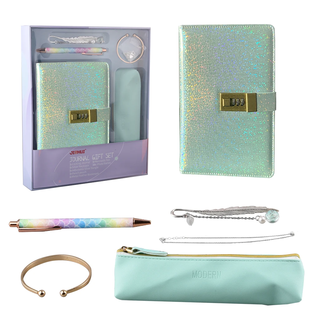 Luxury A5 Notebook Set with Pen Necklace Executive Office Festival Gift Ideas Journal Gift Box Stationery Set