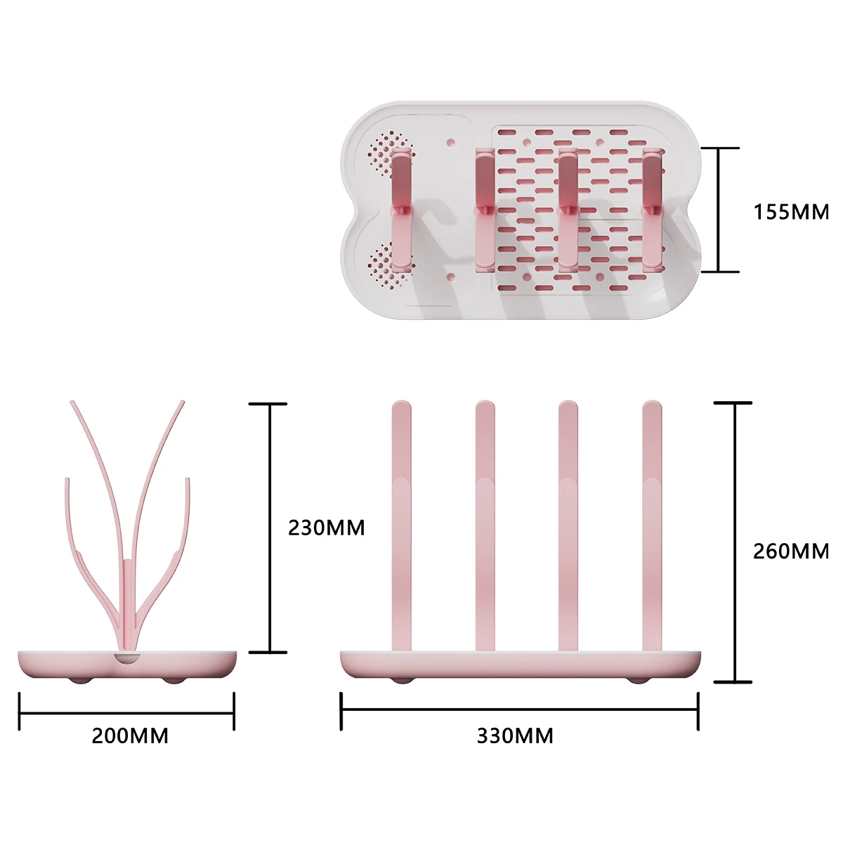 Wholesale Infant Feeding Products Kids Pacifiers Dryer Holder Detachable Baby Bottle Drying Rack