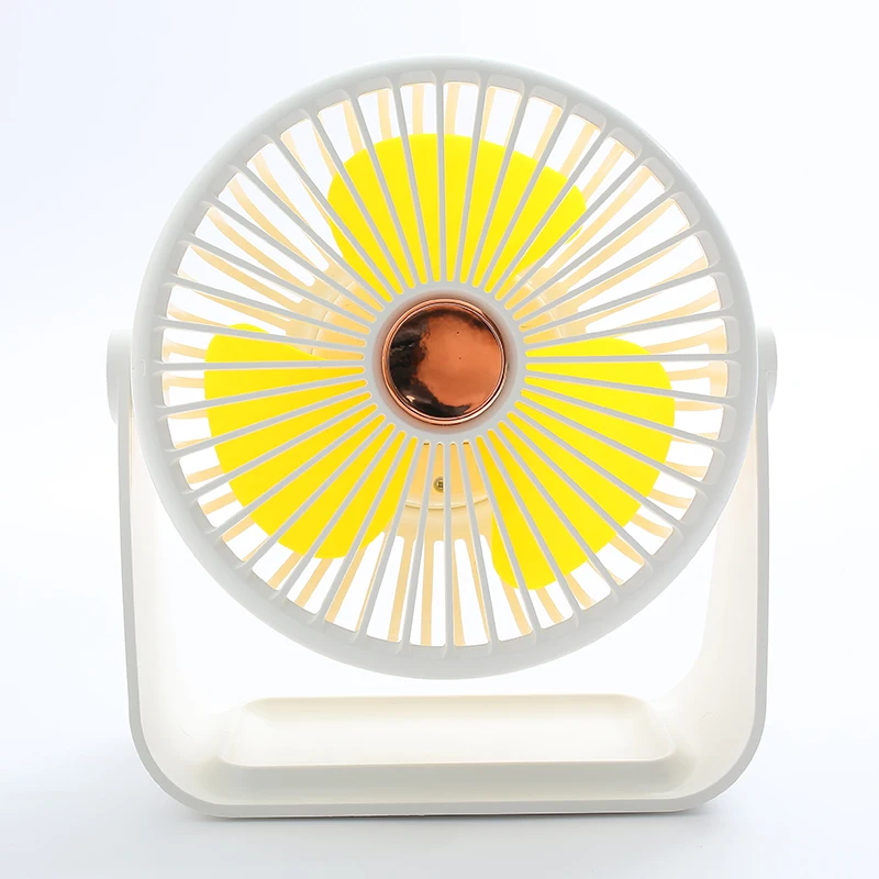 New innovative product four-color Twill small table fan with light