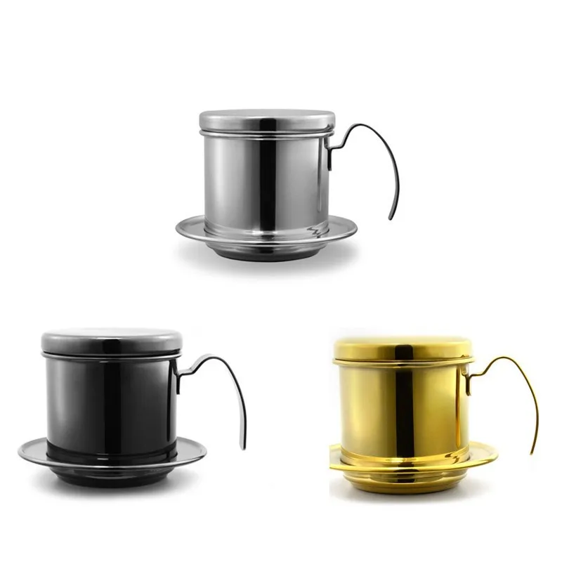 Household Coffee Pot 304 Stainless Steel Vietnamese Coffee Filter Cup Drip Vietnam Drip Coffee Pot