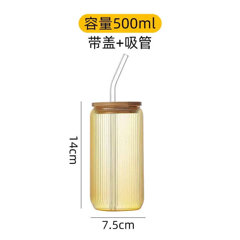 Popular Wholesale Vertical Stripe  for Drinking Borosilicate High Temperature Resistant Glass Sublimated Coke Cups.