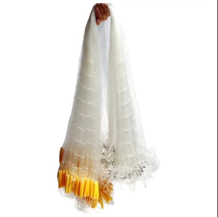 Gill Net Pacific Drift Net with Plastic float and Lead Sinker Soft Fishing Net Strong Knot