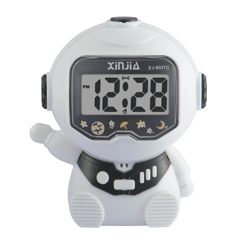 Модные недорогие пластиковые многоязычные ЖК-часы Xinjia рекламные цифровые говорящие часы