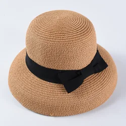 Summer New Raffia Straw Beach Hats Outdoor Sunscreen Woven Summer Hat Straw