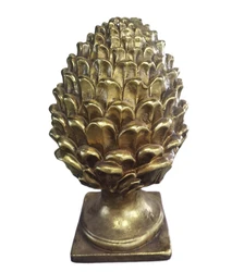 Resin Crafts Home Decoration Artichoke Finial Figurine Wholesale Vintage Tabletop Accessories Decoration Resin Craft