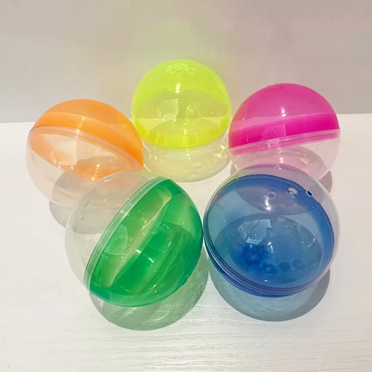 Cheap Price 75mm plastic openable balls toys empty capsule balls toys