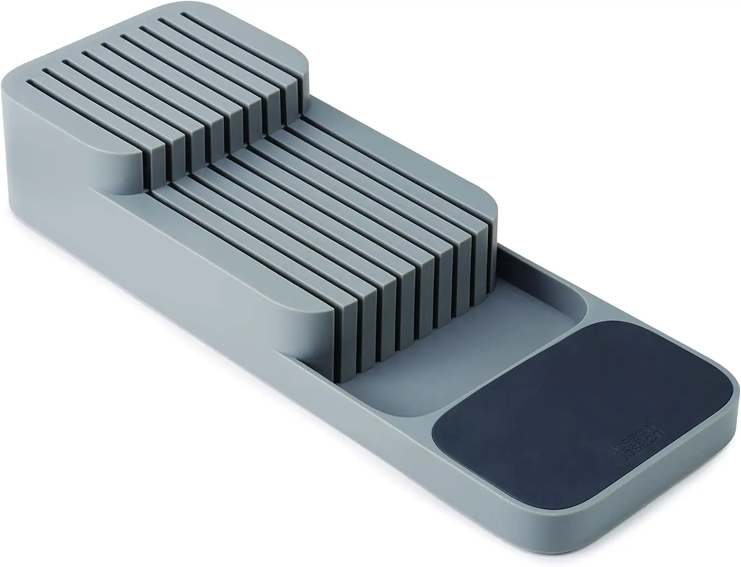 Kitchen Organization & Drawer Storage Grey Plastic Cutlery Knife Organizer for Table