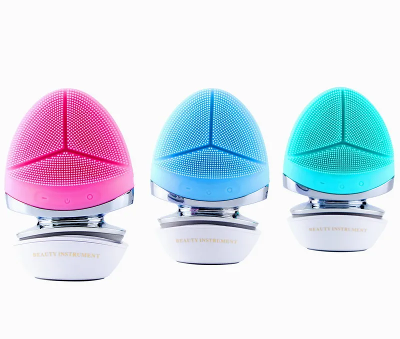 Trending Products 2024 New Arrivals Facial Brush Beauty Device Sonic Silicone Facial Pore Cleaner Cleansing Brush