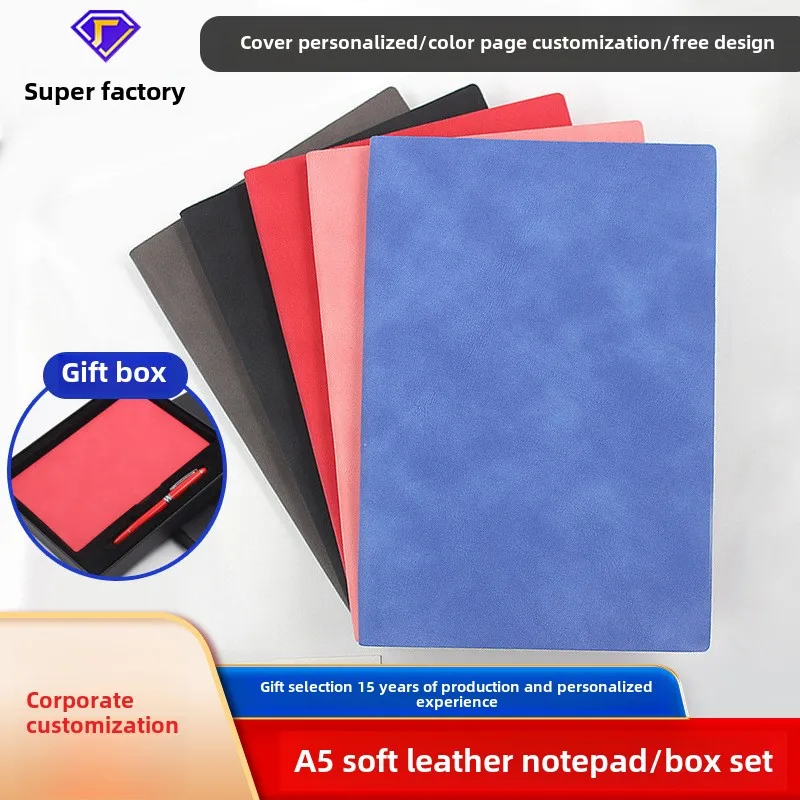 A828 A5 Notebook by Manufacturer Creative Softcover Stationery Thermo PU Leather Printed Style Office Use Gift Giving Wholesale