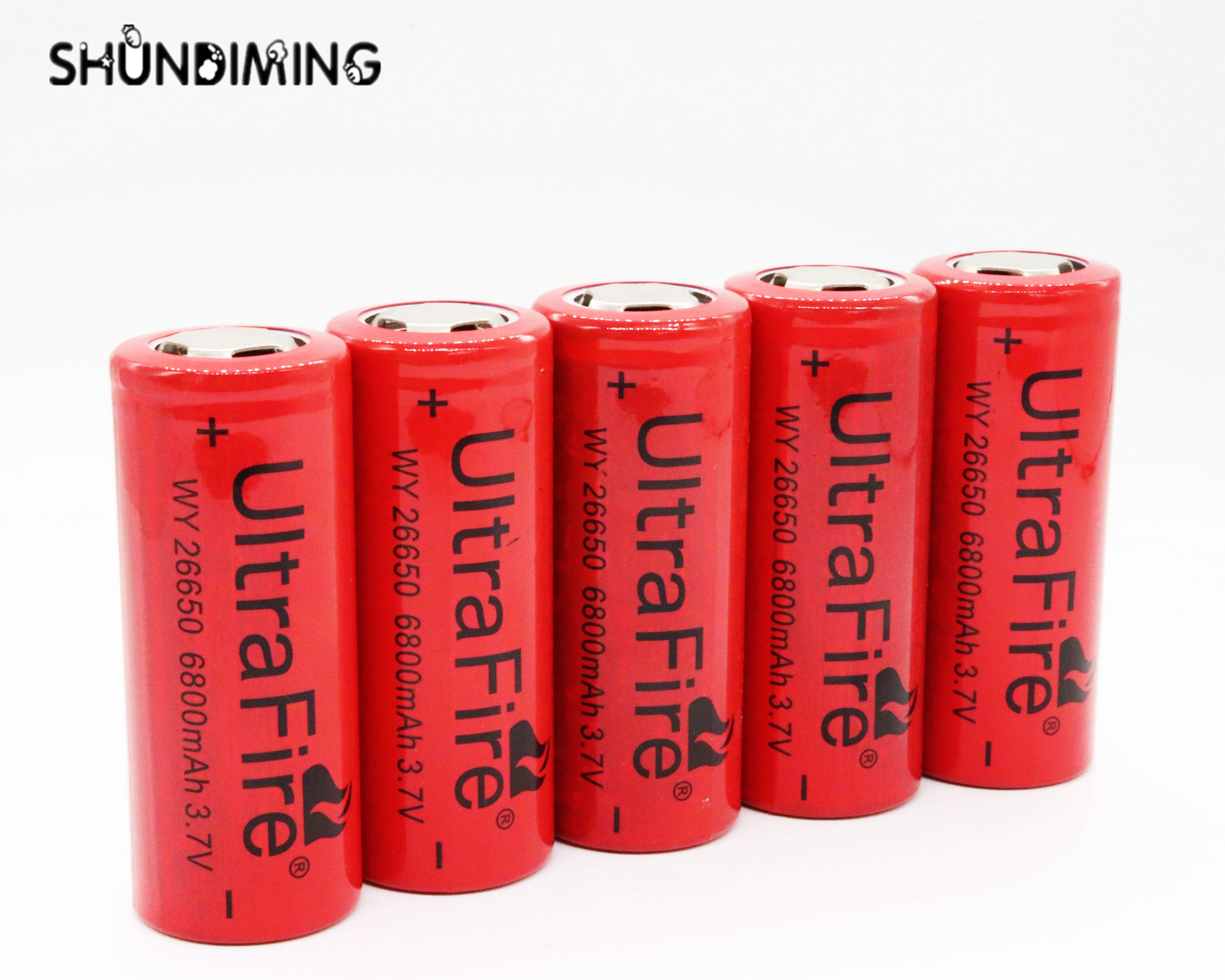 High Drain 5C 25A rechargeable battery 26650 3.7V 6800MAH Full Capacity lithium battery Ultrafire
